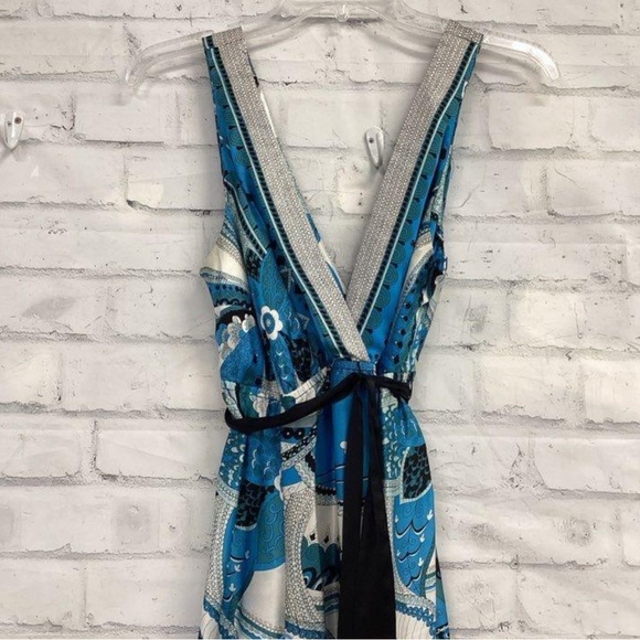 Single Dress Paisley 100% Silk Dress Size Large - Picture 4 of 9